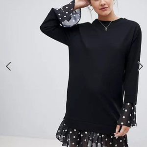 ASOS polka dot shirt dress Sz 12